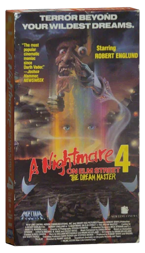 A Nightmare on Elm Street 4: The Dream Master VHS, Media Home Entertainment