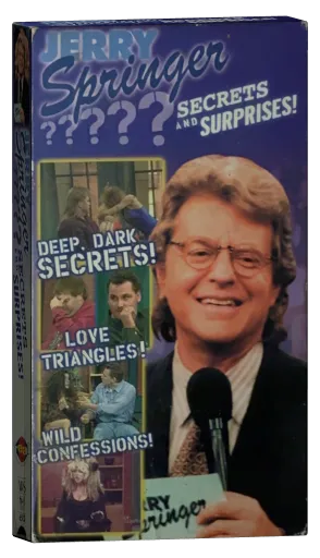 Jerry Springer: Secrets and Surprises! VHS, Studios USA Talk Video LLC