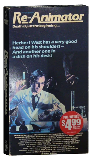 Re-Animator VHS, Vestron Video