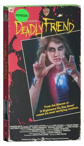 Deadly Friend VHS, Warner Home Video